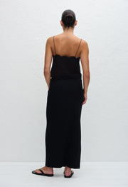 Broderie Crop Cami - Black - Matteau